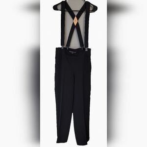Josephine Chaus Black Suspender Pants vintage style‎